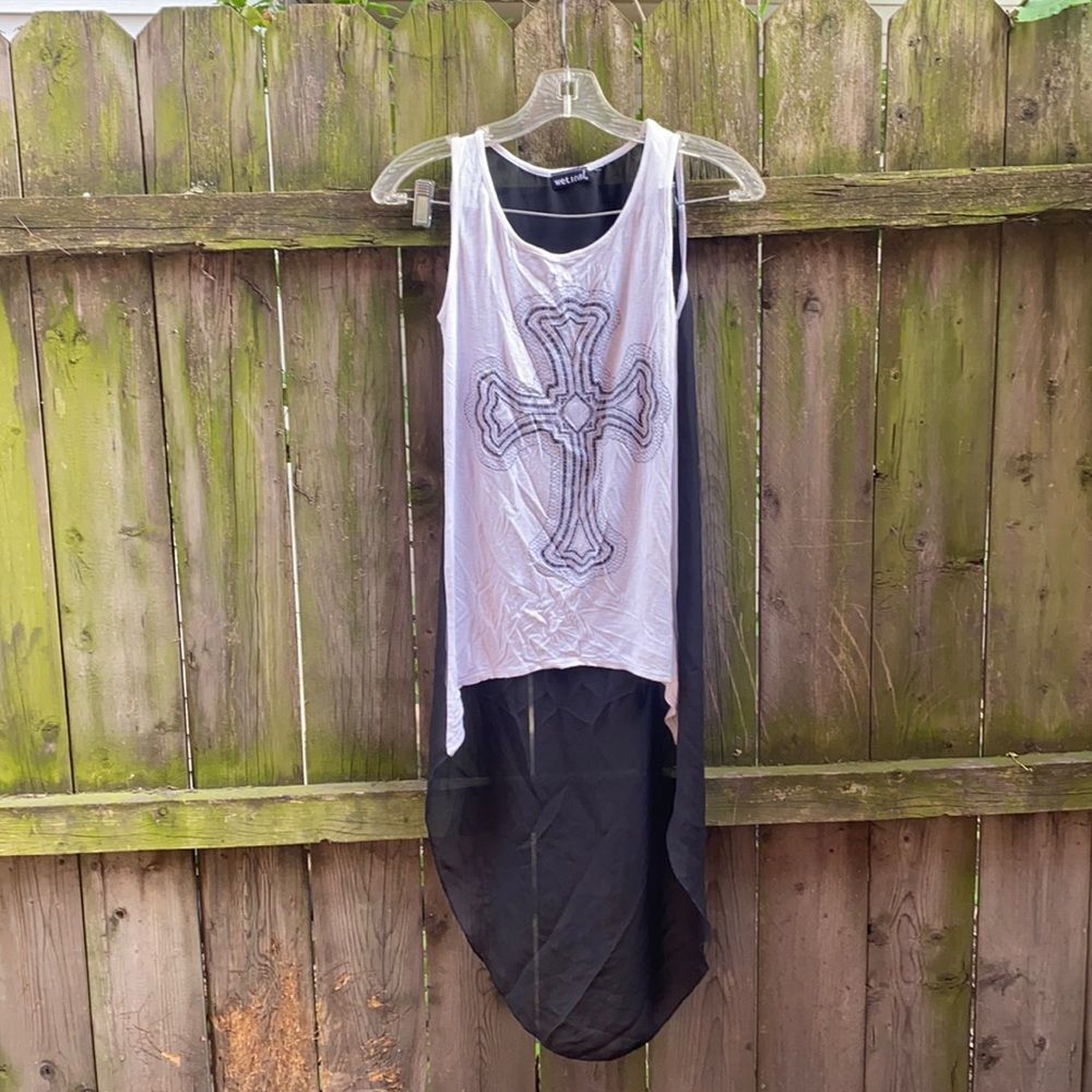 Wet seal cross tunic sz. S